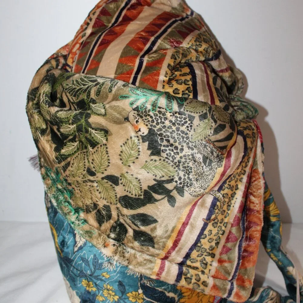 NWT Johnny Was Biya JWLA 3J Workshop Laurel Canyon Cozy Blanket Throw Reversible